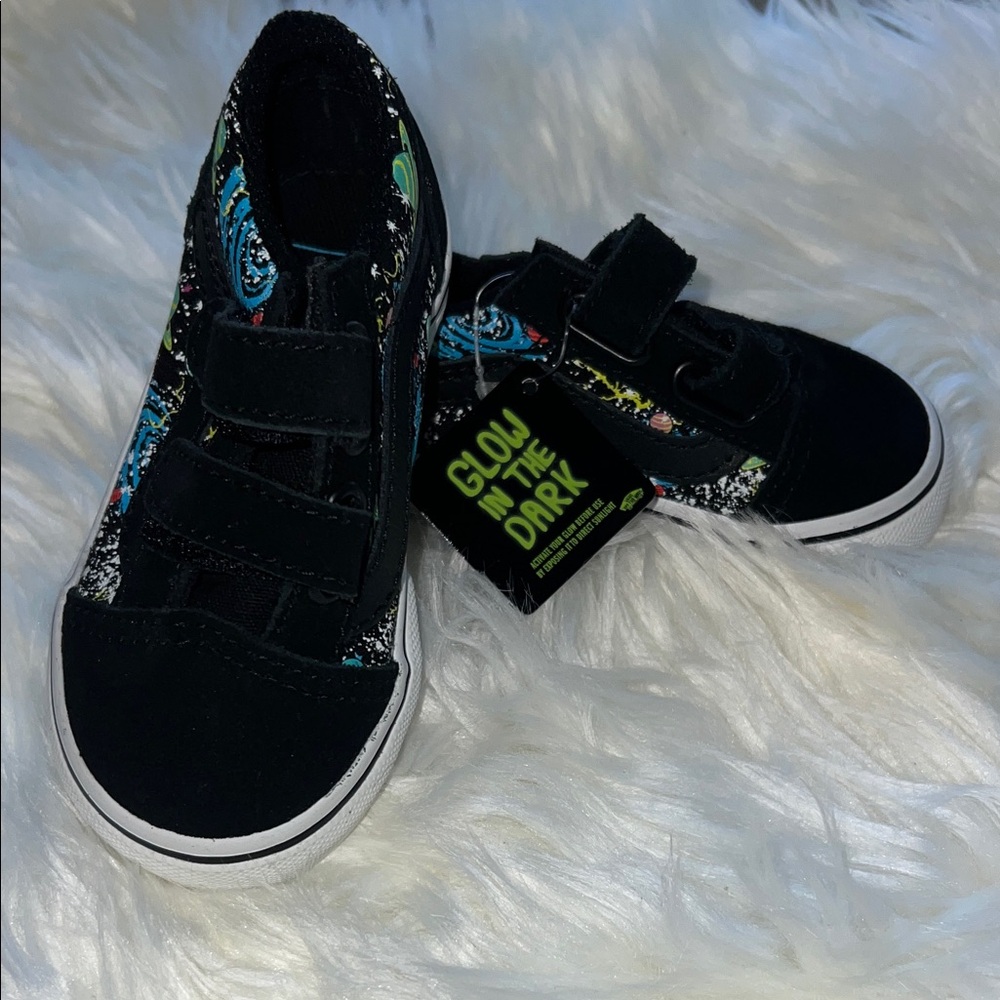 Vans Kids Black Glow Sneakers